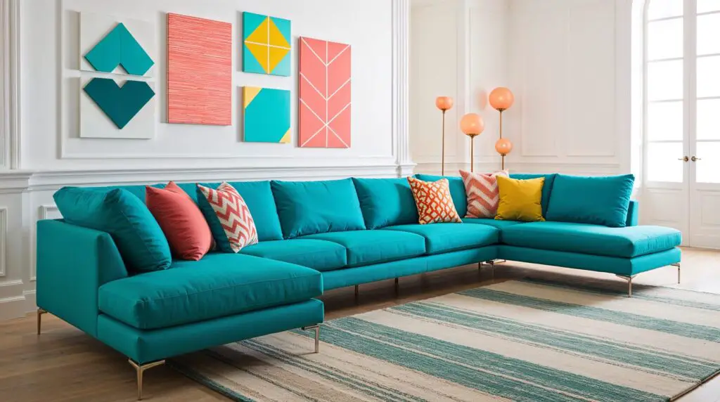 Bold Coloured Sectional for a Punch of Personality