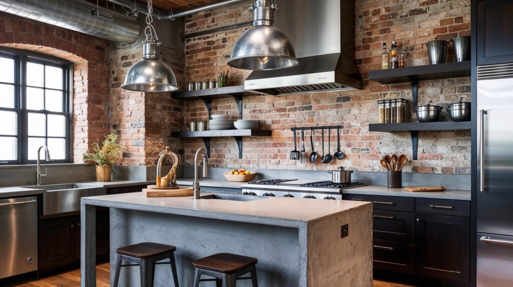 Industrial Inspired Kitchens