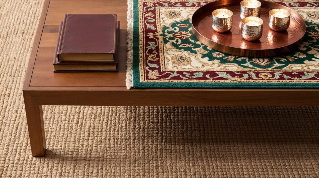 Layer Rugs for Extra Texture