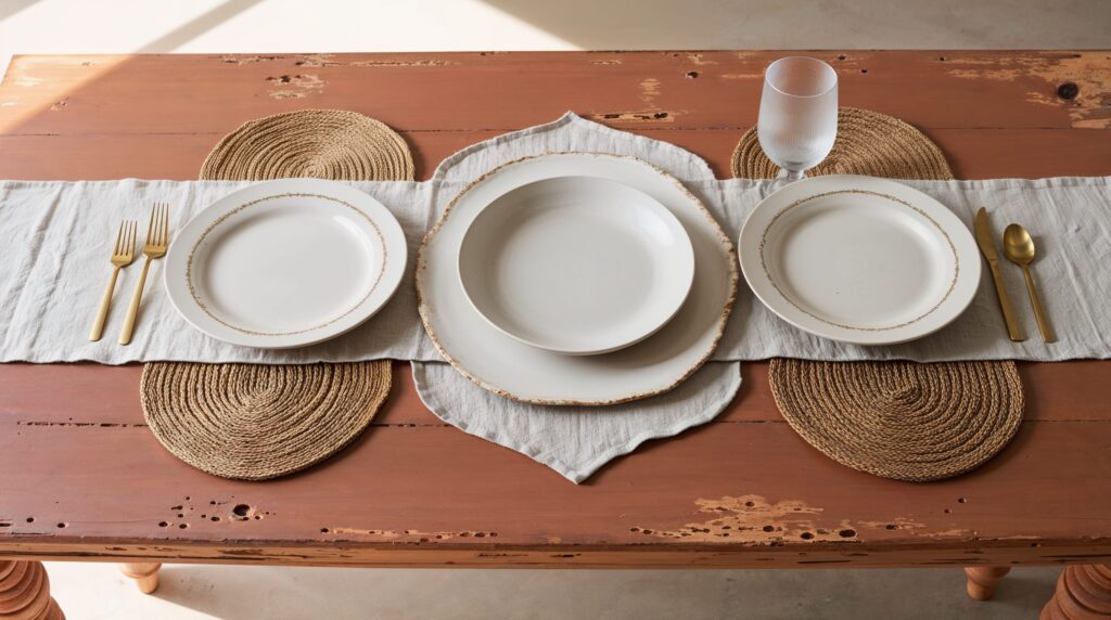 Layer with Table Runner or Tablecloth