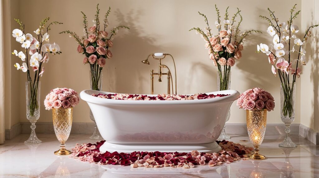 Rose Petals and Fresh Flowers