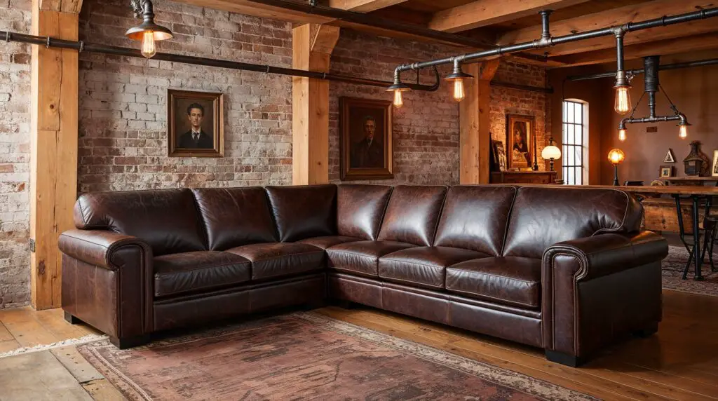 Timeless Sophistication with Leather Sectional